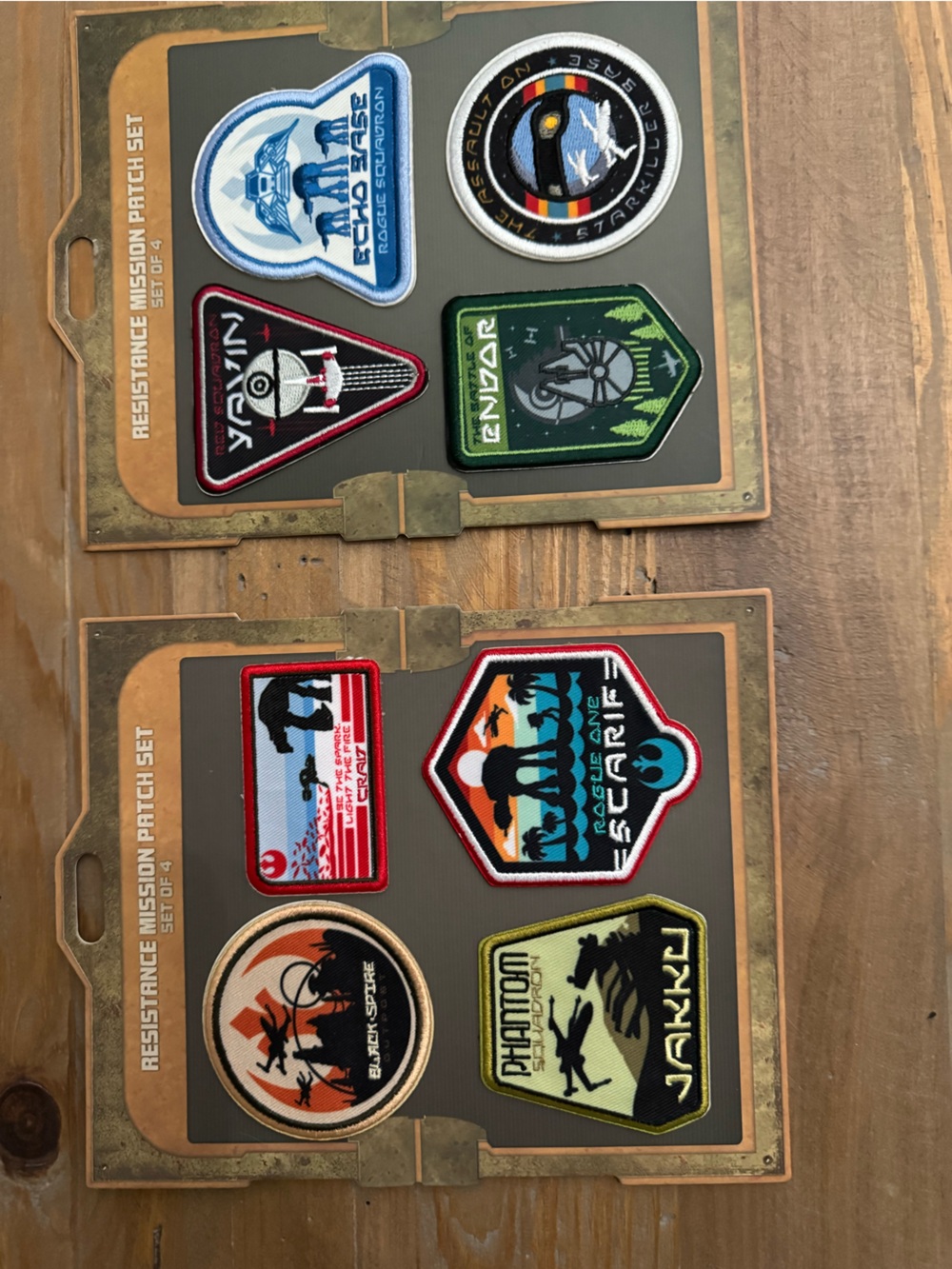 Disney Star Wars Rogue One- 8 Mission patches, temp application or sew-on